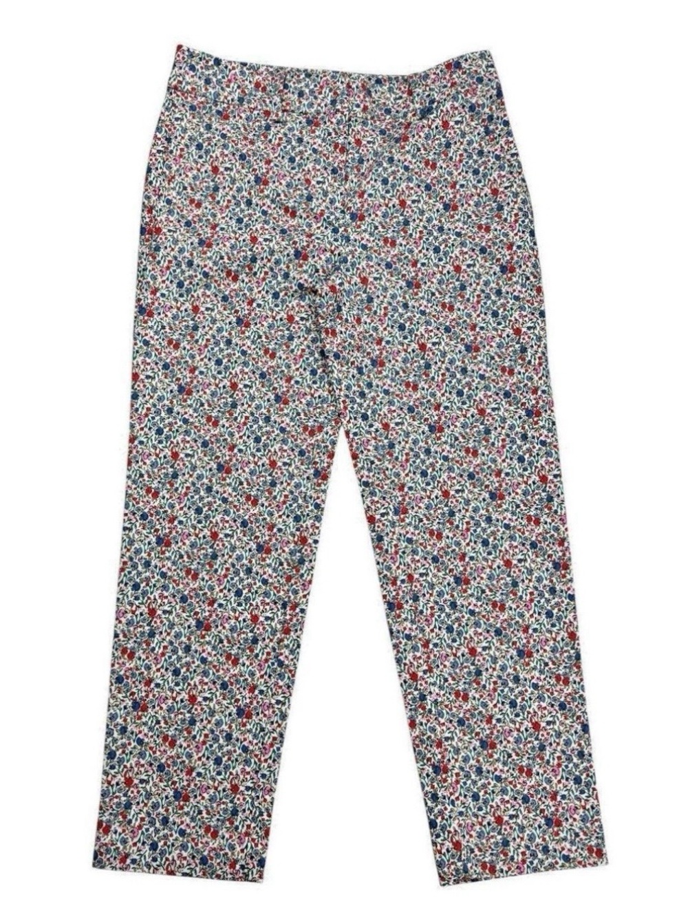 LOFT Women’s The Riviera Slim Floral Print Ankle Pants Size 10 Excellent